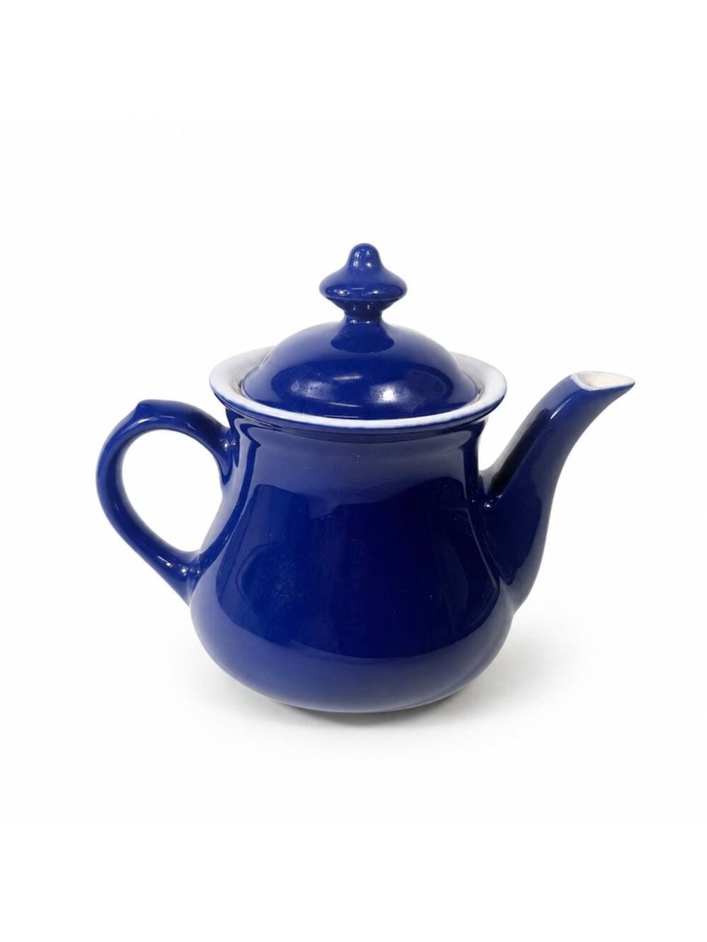 Million Dollar Coffee Pot Teapot Hall China Marine Navy Blue  Ceramic Glazed Pot